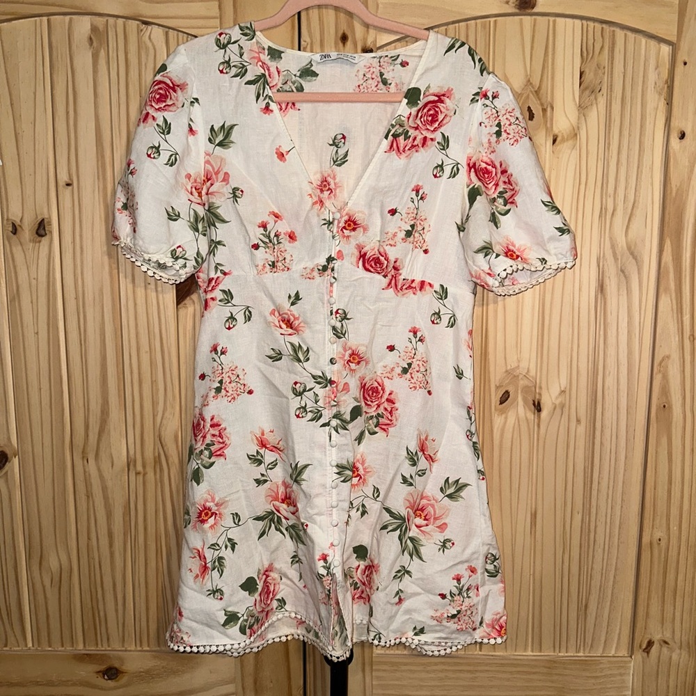 Women’s Zara cottage core floral dress